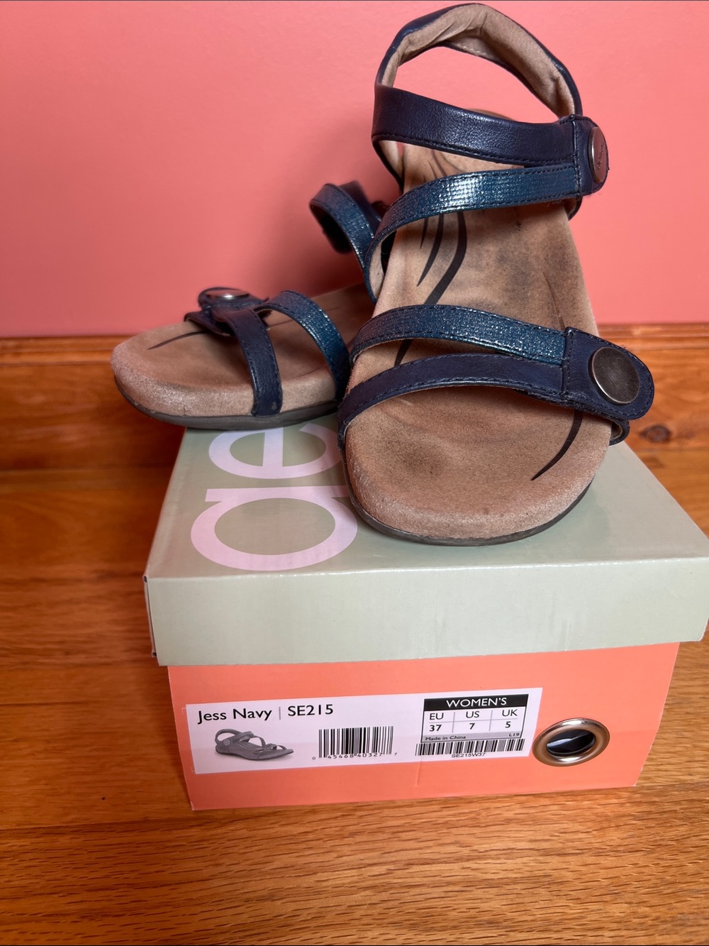 Navy Women’s Strappy Comfort Sandals
